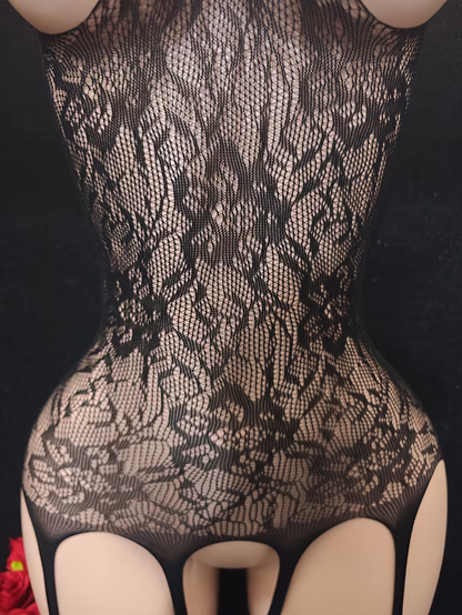 Sheer Lace High-Support Bodysuit