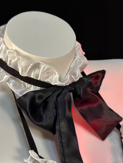 Women’s Sexy Maid Costume with Belt Detail